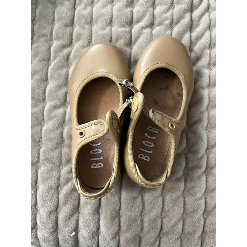 EEUC 7W toddler Tap Shoes Bloch Tan Dance